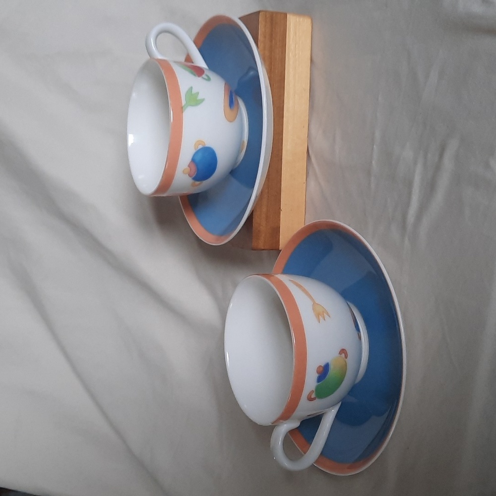 Villeroy Boch Citta Campagna Desco Cup & Saucer set of 2